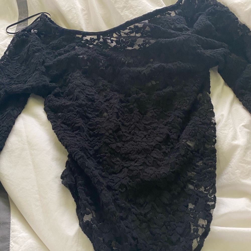 Lace 3/4 sleeve bodysuit